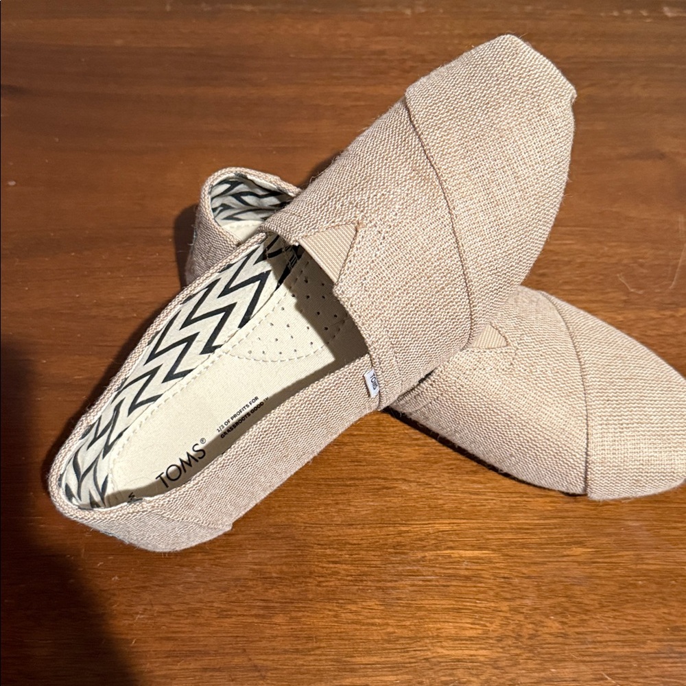 TOMS Light Tan Casual Slip-Ons